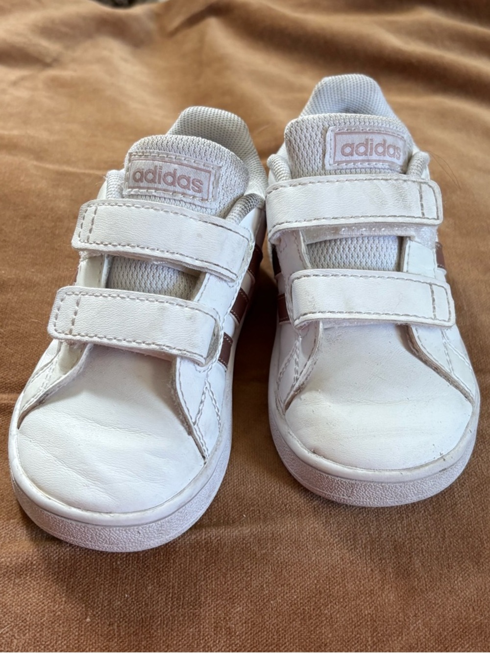 Toddler Adidas Grand Court Sneakers size 5.5 - Rose Gold - Picture 5 of 6